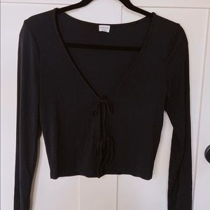 Wilfred Black Double Tie Long-sleeve